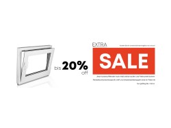 20 % Rabatt auf PVC-Kellerfenster