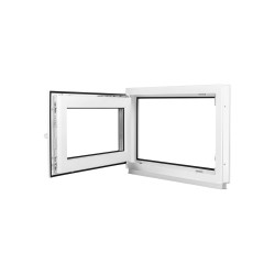 Kellerfenster Framex,	2-fach Verglasung, Dreh Kipp Fenster Linke Öffnung