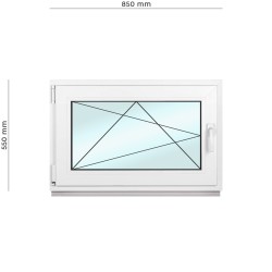 Kellerfenster Framex,	2-fach Verglasung, Dreh Kipp Fenster Linke Öffnung