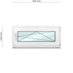 Kellerfenster Fenster,	2-fach Verglasung, Dreh Kipp Fenster Rechte Öffnung