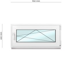 Kellerfenster Fenster,	2-fach Verglasung, Dreh Kipp Fenster Rechte Öffnung