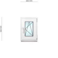 Kellerfenster Fenster,	2-fach Verglasung, Dreh Kipp Fenster Rechte Öffnung