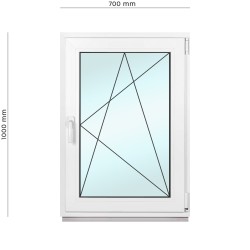 Kellerfenster Fenster,	2-fach Verglasung, Dreh Kipp Fenster Rechte Öffnung